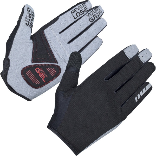 Shark Padded Lange Vinger Handschoen Black