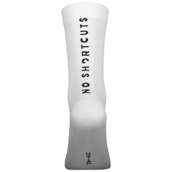 SCO Sock Performance No Shortcuts Crew 39-41 White/black