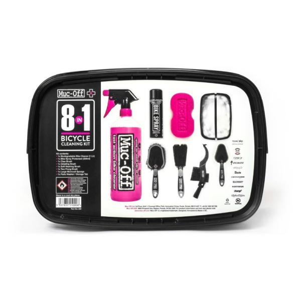 Muc-off 8 in 1 bicycle cleaning kit reinigingspakk