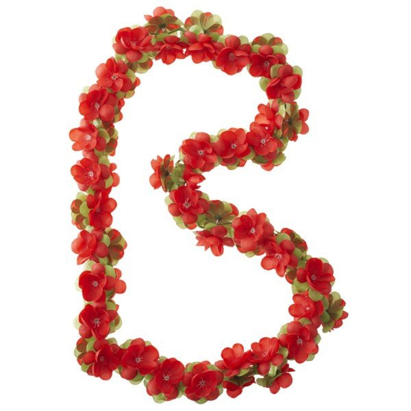 SLINGER BAS FLOWER GARLAND BLOEMENSTRENG -30% Rood - Afbeelding 2