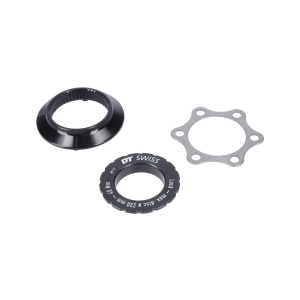 NAAFD DT CENTER LOCK ADAPTER ATB 210MM 15MM ZW Zwart