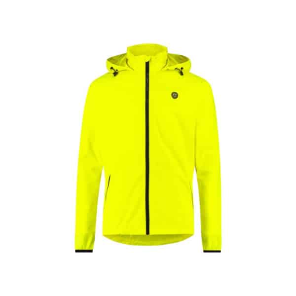 go rain jacket essential neon yellow -30% Geel