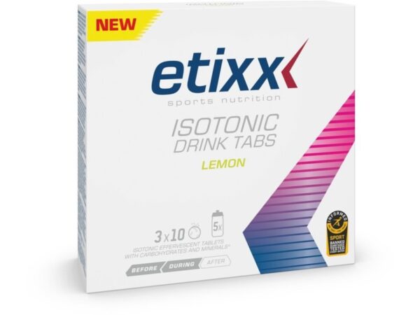 isotonic effervescent tablet 3 tubes lemon