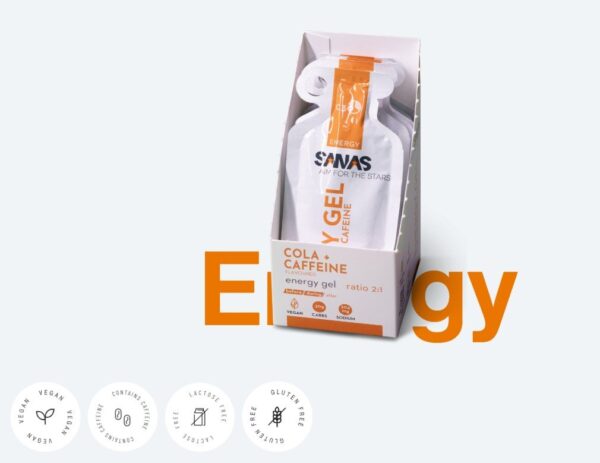 Energy Gel Cola + Cafeine ratio 2:1