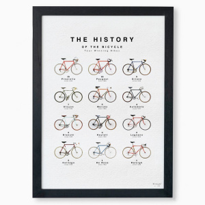 The Vandal - History of the bicycle - Poster in frame - formaat A4