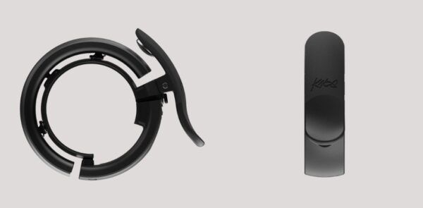 Oi Prima Large Fahrradklingel, 23.8 - 31.8mm, anthracite/black Grau