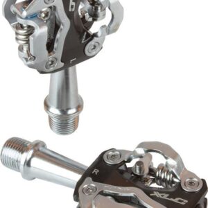 PEDAAL ATB SPD DUBBEL ALM ZW/ZI STEL PDS15 Zwart/Zilver