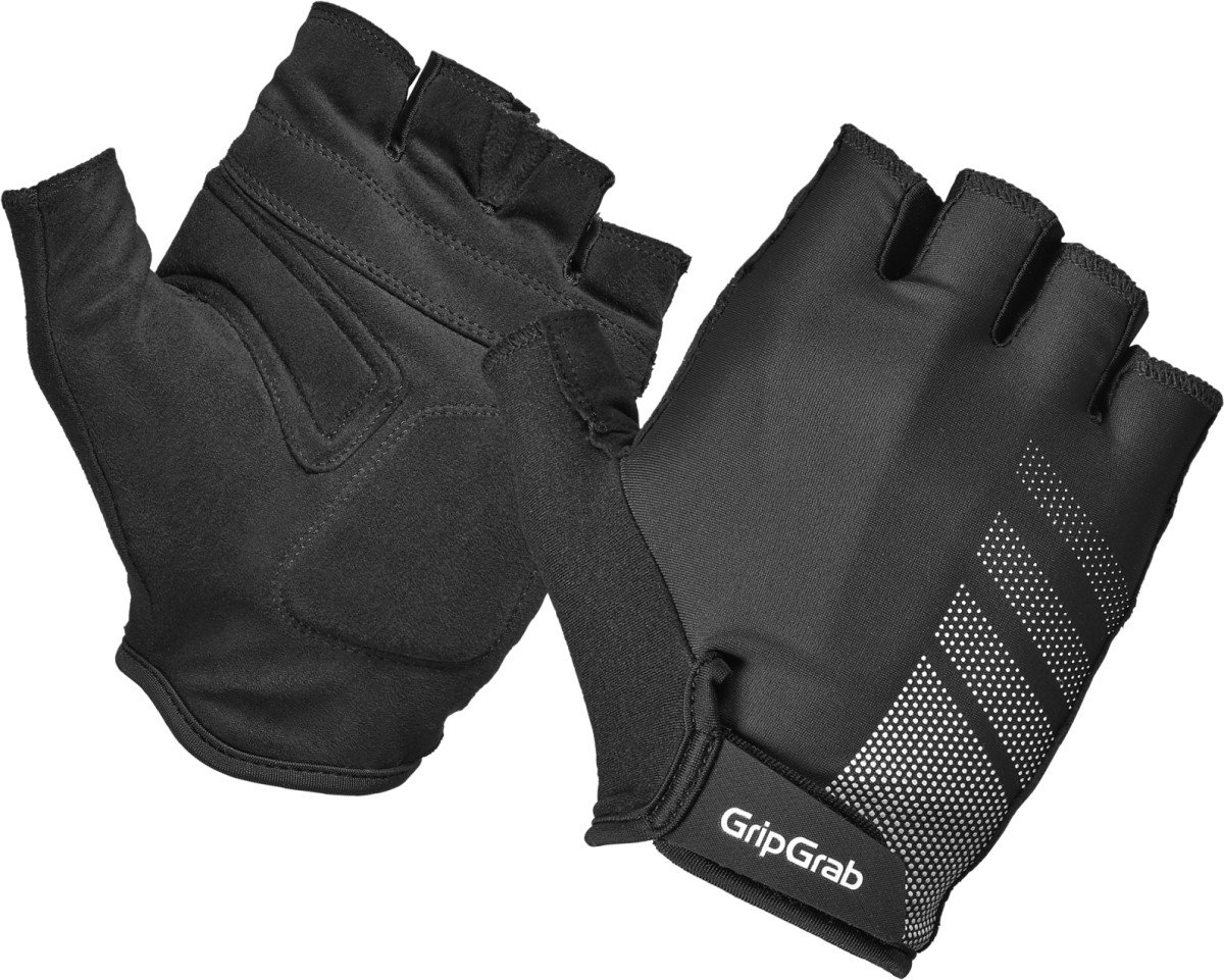 RIDE Lite korte-vinger zomer fietshandschoenen met padding - XX Black - Afbeelding 3