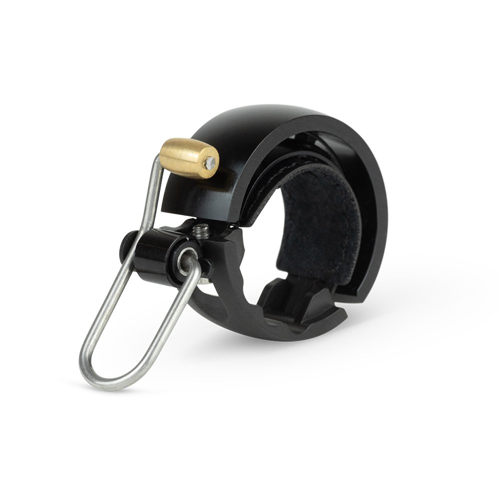 Oi Luxe Large Fahrradklingel, 23.8 - 31.8mm, matte Zwart